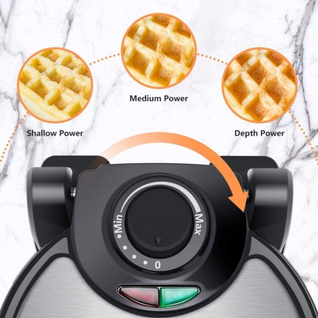 Mighty Rock Baking Plates for Making waffles, Eggette, Omelet, Multifunction Nonstick Baking Maker.No Overflow Design, Round Iron for Mess-Free Breakfast , Waffle Maker.